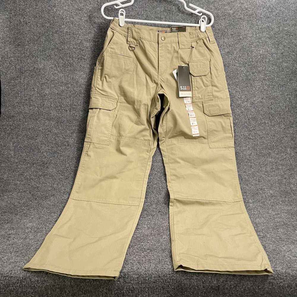 5.11 Tactical Taclite Pro Pants Womens Sz 8 Regular TDU Khaki Cargo 64360 NWT